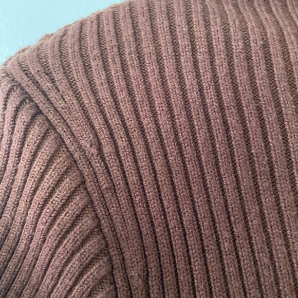 ASTR the Label Nutmeg Ribbed Turtleneck Maxi Sweater Dress ACDR100970 Brown XS - Picture 2 of 8